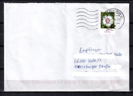 MiNr. 3116, Blumen. Federnelke, Auf Portoger. Brief Von BZ 44 Nach Halle; B-663 - Covers & Documents