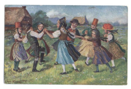 Illustrateur GEORG MÜHLBERG - 1911 - Ringelreihen Im Schwarzwald - Costumes - Danse En Forêt Noire - Allemagne - Autres & Non Classés