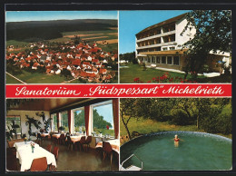 AK Marktheidenfeld-Michelrieth, Sanatorium Südspessart, Ortsansicht Aus Der Vogelschau  - Autres & Non Classés