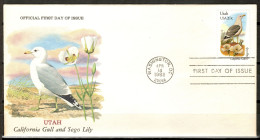 USA 1982 Estados Unidos / Official First Day Of Issue Birds Flowers Utah FDC Aves Flores Blumen Vögel / Ld05  75-45 - Otros & Sin Clasificación