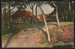 Künstler-AK Sign. Otto Modersohn: Bauernhof  - Autres & Non Classés