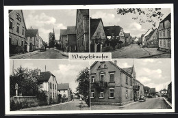 AK Waigolshausen, Strassenpartien Mit Kirche Und Fachwerkhäusern  - Autres & Non Classés