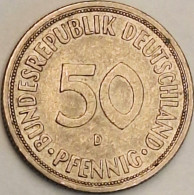 Germany Federal Republic - 50 Pfennig 1970 D, KM# 109.1 (#4721) - 50 Pfennig