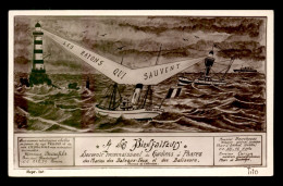 BATEAUX - SOUVENIR RECONAISSANT DES GARDIENS DE PHARES, DES MARINS DES BATEAUX-FEUX ET DES BALISEURS - Sonstige & Ohne Zuordnung