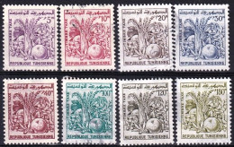 Lot De 8 Timbres-taxe Oblitérés - Produits Agricoles - N° T78/T84-T86 (Yvert Et Tellier) - Tunisie 1960-1977-1986-1991 - Tunisie (1956-...)