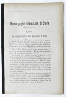 R. Ottolenghi - Alcune Pagine Interessanti Di Storia - 1920 Ca. - Sonstige & Ohne Zuordnung