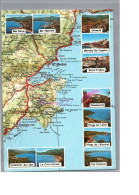 DE SAINTE MAXIME A CAVALAIRE 83 - Plan Carte Michelin San Peire Grimaud Marines De Cogolin Ramatuelle Camarat - Cavalaire-sur-Mer