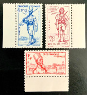 1941 COTE FRANÇAISE DES SOMALIS N 188 A 190 - DÉFENSE DE L’EMPIRE - NEUF** - Unused Stamps