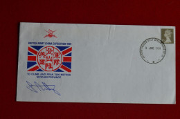 Signed 1981 Jiazi Peak Sichuan British Army China Expedition Himalaya Mountaineering Escalade Alpinisme - Sportspeople