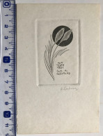 P.F. André Gastmans, 1981. Fleur. Flower. - Bookplates