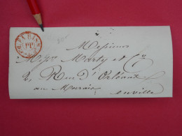FRANCE  LETTRE  1842   PARIS RUE ORLEANS  +CACHET ROUGE + AFF. INTERESSANT+DP14 - 1801-1848: Precursors XIX