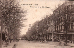 CPA 71 - CHALON SUR SAONE (Saône Et Loire) - Boulevard De La République - Chalon Sur Saone