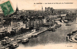 CPA 44- NANTES (Loire Atl.) - 51. Les Quais Et La Ville Pris Du Transbordeur - Nantes