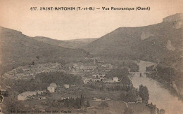 CPA 82 - SAINT-ANTONIN (Tarn Et Garonne) - 637. Vue Panoramique (Ouest) - Saint Antonin Noble Val