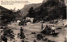 CPA 48 - Gorge Du Tarn (Lozère) - 401. Descente D'un Rapide En Barque - Autres & Non Classés