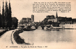 CPA 89 - AUXERRE (Yonne) - Vue Prise Des Bords De L'Yonne - Auxerre