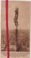 Amsterdam - Haan Op Toren Posthoornkerk - Orig. Knipsel Coupure Tijdschrift Magazine - 1926 - Unclassified