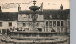 CPA 51 - FISMES (Marne) - 10. Fontaine Monumentale - Place Lamotte - Fismes