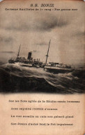 CPA Bateau - S.S. IONIE, Croiseur Auxiliaire De 1er Rang, Par Grosse Mer - Krieg