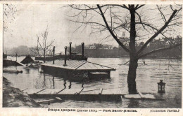 CPA 75 - PARIS INONDE (janvier 1910) - Port Saint-Nicolas (collection Taride) 2 - Überschwemmung 1910