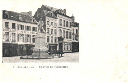 CPA BELGIQUE - BRUXELLES - Statue De Gendebien - Monumenten, Gebouwen