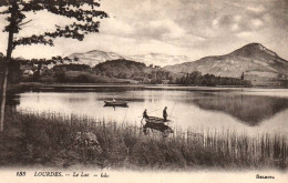 CPA 65- LOURDES (Hautes Pyrénées) - 133. Le Lac (pêcheurs) - Lourdes