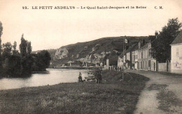 CPA 27 - LE PETIT ANDELYS (Eure) - 22. Le Quai Saint-Jacques Et La Seine - Les Andelys