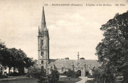 CPA 29 - PLOUGASNOU (Finistère) - 781. L'Eglise Et Les Jardins (b) - Plougasnou