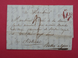 FRANCE  LETTRE  1821  A SISTERON  +CACHET ROUGE + AFF. INTERESSANT+DP14 - 1801-1848: Precursors XIX