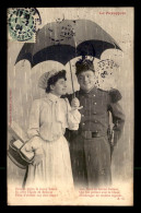 BERGERET - LE PARAPLUIE - COUPLE - Bergeret