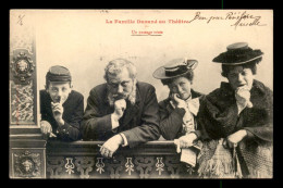 BERGERET - LA FAMILLE DURAND AU THEATRE - SERIE DE 5 CARTES - Bergeret