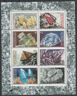 Tadschikistan: 1998, Kleinbogen: Mi. Nr: 142-47, Einheimische Mineralien.  **/MNH - Mineralien