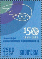 Albania Albanie 2015 ITU 150 Ann Worldwide Joint Issue Stamp MNH - Albanien