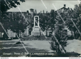 Bb246 Cartolina Cureggio Piazza C.battisti E Monumento Ai Caduti Novara Piemonte - Novara