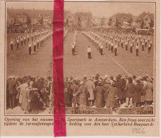 Amsterdam - Opening RK Sportpark - Orig. Knipsel Coupure Tijdschrift Magazine - 1926 - Unclassified