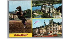 SAUMUR 49 - Le Cadre Noir Cheval Le Château La Loire - Saumur