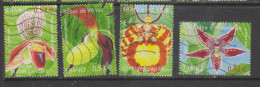 Yvert 3763 / 3766 Les Orchidées - Used Stamps