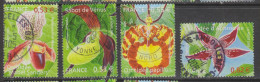 Yvert 3763 / 3766 Les Orchidées Cachets Ronds - Used Stamps