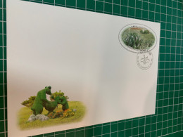 Korea Stamp Entire Cover 2024 Cover Plant Used - Corea Del Norte