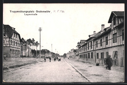 AK Grafenwöhr, Lagerstrasse Auf Dem Truppenübungsplatz  - Grafenwoehr