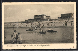 AK Wangerooge / Nordseebad, Badende Kinder Im Meer, Strandblick  - Wangerooge