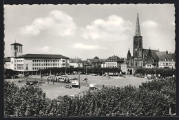 AK Saarlouis, Grosser Markt Mit Rathaus Und St. Ludwigskirche  - Kreis Saarlouis