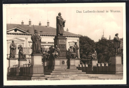 AK Worms, Lutherdenkmal Mit Waldus, Huss Und Melanchton  - Worms