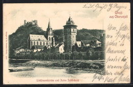 AK Oberwesel / Rhein, Liebfrauenkirche Und Ruine Schönburg  - Oberwesel