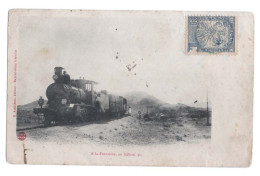 A La Frontière, Au Kilom. 90 - 1907 - Locomotive Et Train - K. Arabiantz éditeur à Djibouti - Timbre Madagascar - Animée - Madagaskar