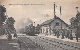 CRANCEY (Aube) - La Gare - Vue Intérieure - Arrivée Du Train De Paris - Ecrit (2 Scans) - Otros & Sin Clasificación