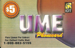 USA: Prepaid IDT - UME 08.05 - Altri & Non Classificati