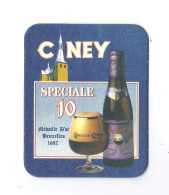 Bierviltje - Sous-bock - Bierdeckel  CINEY  -  SPECIALE 10 - MEDAILLE D'OR BRUXELLES 1987 (B 209) - Sous-bocks