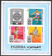 Olympische Spelen 1968 , Fujeira - Blok Met Opdruk Postfris - Estate 1968: Messico