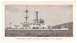 1900 - Iconographie - Battleship USS Monadnock - Barche